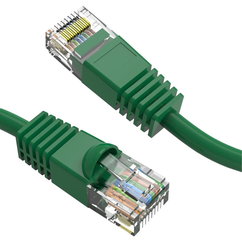 Axiom 14FT CAT6 550mhz Patch Cable Molded Boot (Green) - Thumbnail 1
