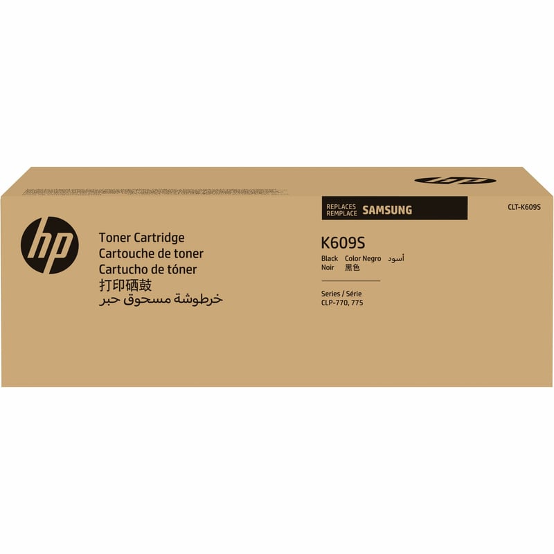 HP CLT-K609S (SU220A) Laser Toner Cartridge - Black - 1 Each - Thumbnail 1