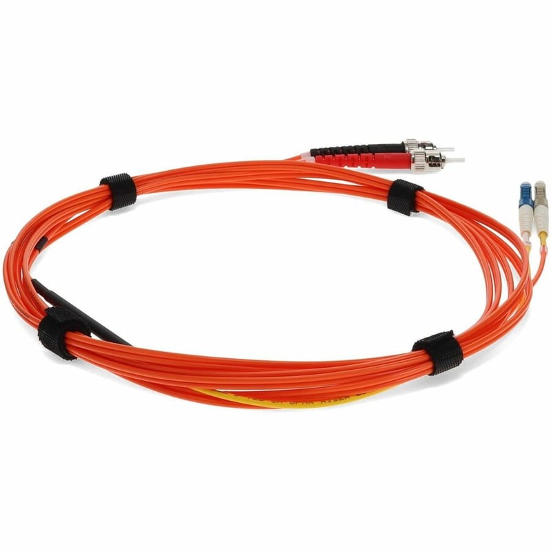 AddOn 3m LC (Male) to ST (Male) Orange OM2 & OS1 Duplex Fiber Mode Conditioning Cable - Thumbnail 5