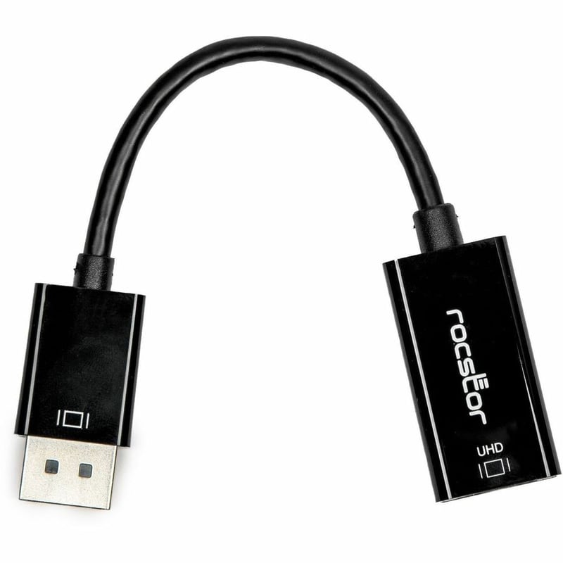 Rocstor DisplayPort 1.2 to HDMI 4K/60Hz Active Adapter Converter - M/F - Black - Thumbnail 4