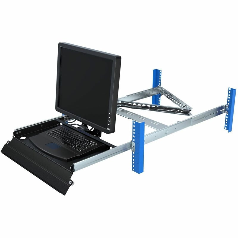 Rack Solutions 2U 4Post Rackmount Sliding KVMs - Thumbnail 1