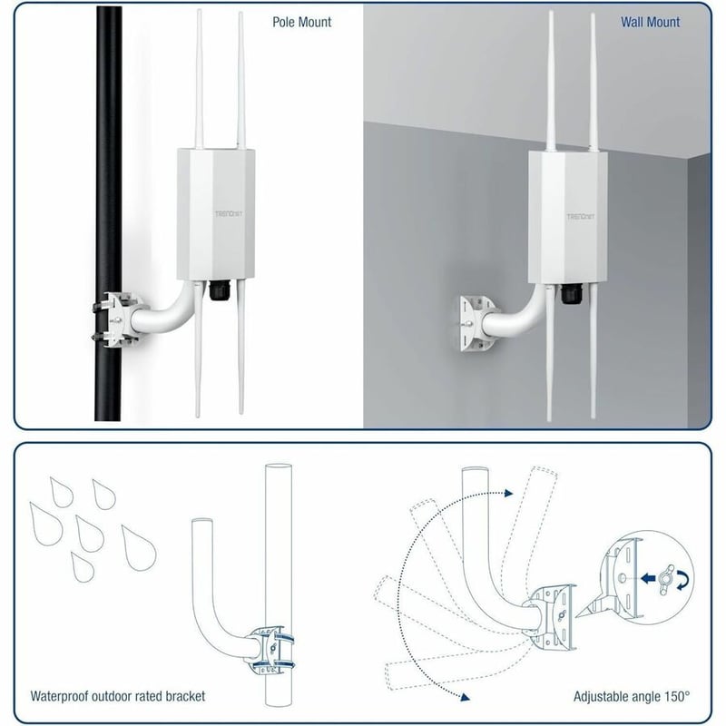 2PK UNIV WALL /POLE MNT BRACKET W/ 2 TEW-P01 WALL/ POLE MNT BRACKET - Thumbnail 5