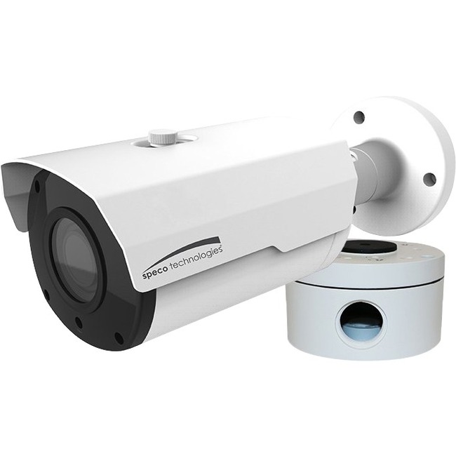 Speco O2VLB8 2 Megapixel Outdoor HD Network Camera - Monochrome - Bullet - White