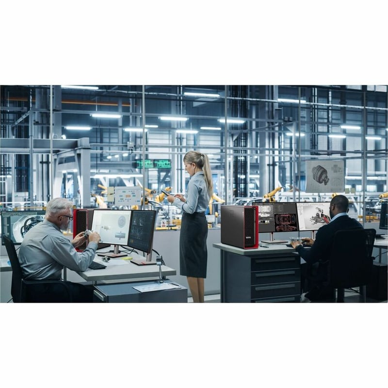 Lenovo ThinkStation P7 30F3005AUS Workstation - 1 x Intel Xeon w9-3495X - 64 GB - 2 TB SSD - Thumbnail 3