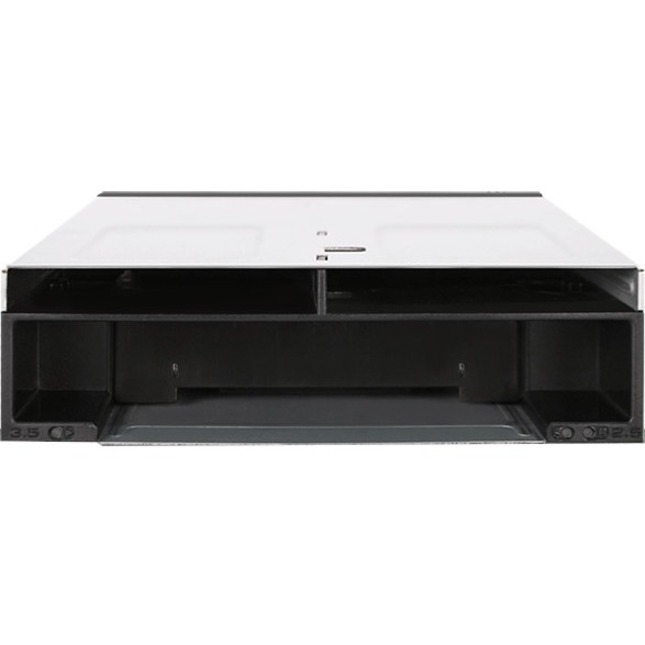 Icy Dock FlexiDOCK MB095SP-B Drive Enclosure for 5.25" SATA/600 - Serial ATA/600 Host Interface Internal - Black, Silver - Thumbnail 3