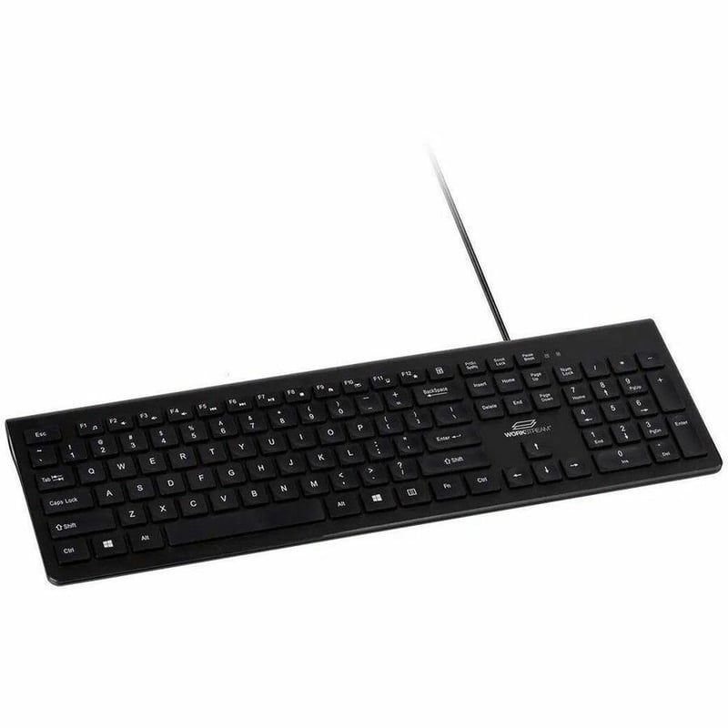 WORKSTREAM BY MONOPRICE LOW-PROFILE SPILL-RESISTANT SILENT KEYBOARD - MEMBRANE_ - Thumbnail 5