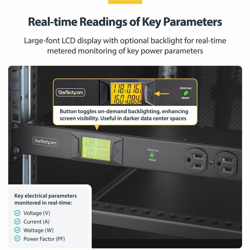 16-OUTLET HORIZONTAL RACK MOUNT PDU - 1U POWER DISTRIBUTION TAA - Thumbnail 3