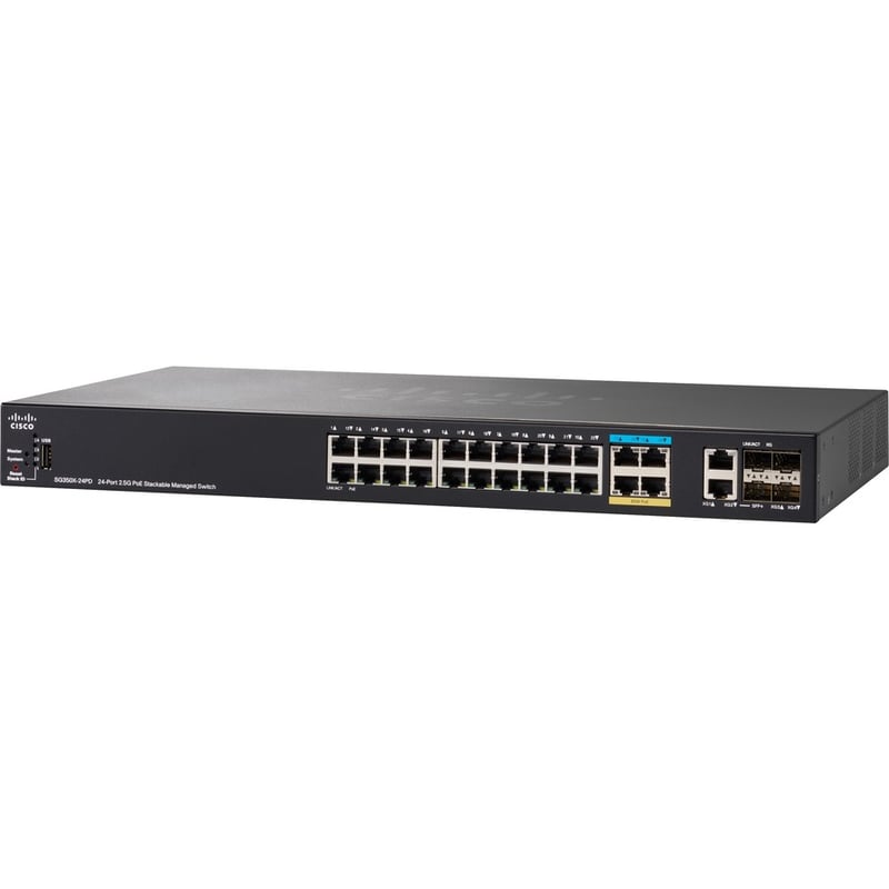 CISCOSG350X-24PD 24-PRT2.5GPOESTCKBLMNGDSWITCHREMANUFACTURED - Thumbnail 2