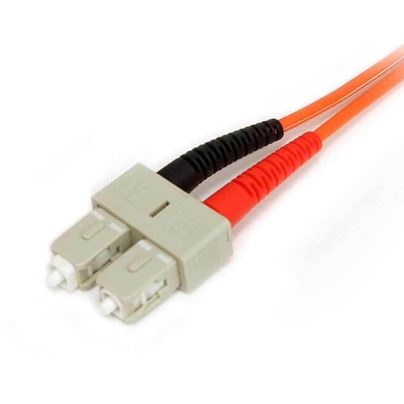 StarTech.com 2m Fiber Optic Cable - Multimode Duplex 62.5/125 - LSZH - LC/SC - OM1 - LC to SC Fiber Patch Cable - Thumbnail 3