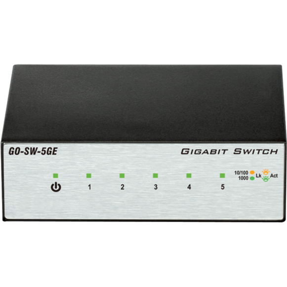 D-Link GO-SW-5GE 5-Port Gigabit Unmanaged Metal Desktop Switch - Thumbnail 2