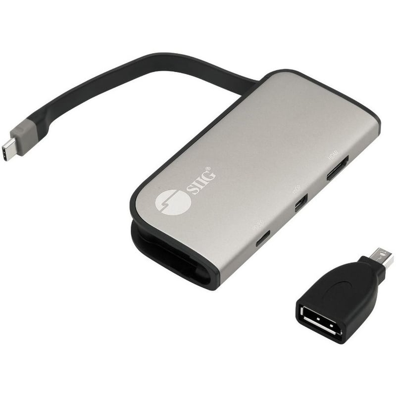 SIIG USB-C to mDP & HDMI VXP Video Adapter with 100W PD 3.0 - Thumbnail 1