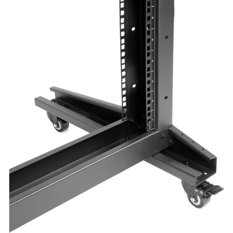 SolidRack 2-Post 42U Server Rack with Casters - Thumbnail 4