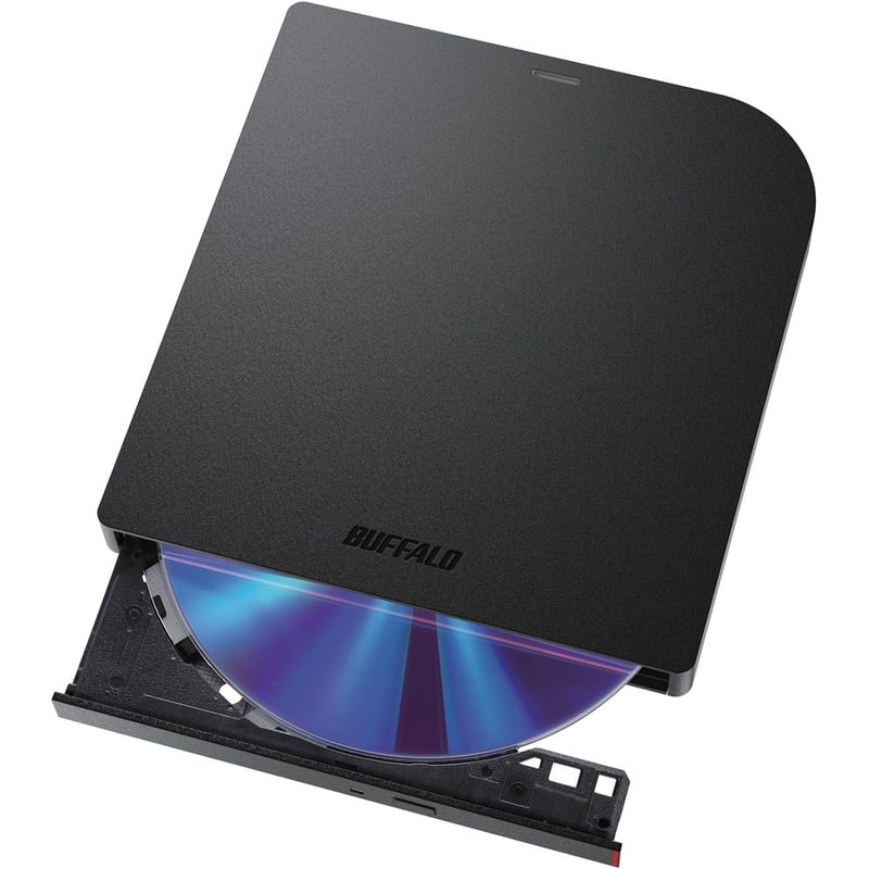 Buffalo MediaStation BRXL-PUS6U3B-TAA Portable Blu-ray Writer - External - TAA Compliant - Thumbnail 2