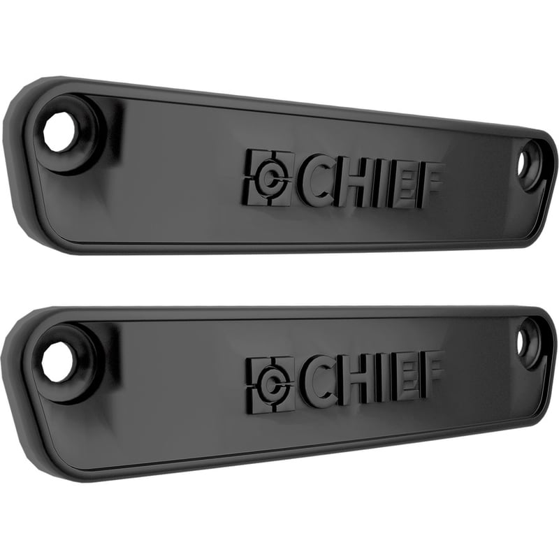 Chief Fusion Horizontal Row End Cap - Black - Thumbnail 2