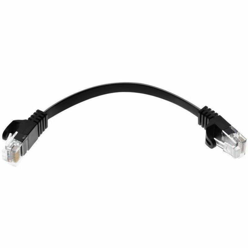 CAT6 PATCH CABLE FLAT DESIGN_0.5FT BLACK - Thumbnail 4