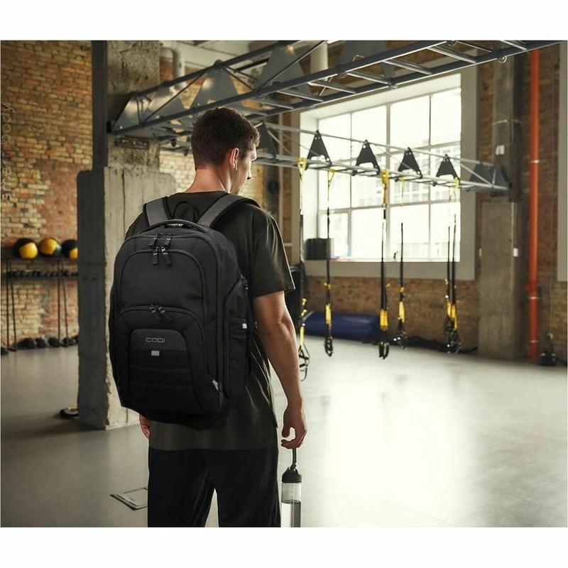 CODi Ferretti Pro Carrying Case (Backpack) for 17.3" Notebook, Tablet, Water Bottle - Black - Thumbnail 3