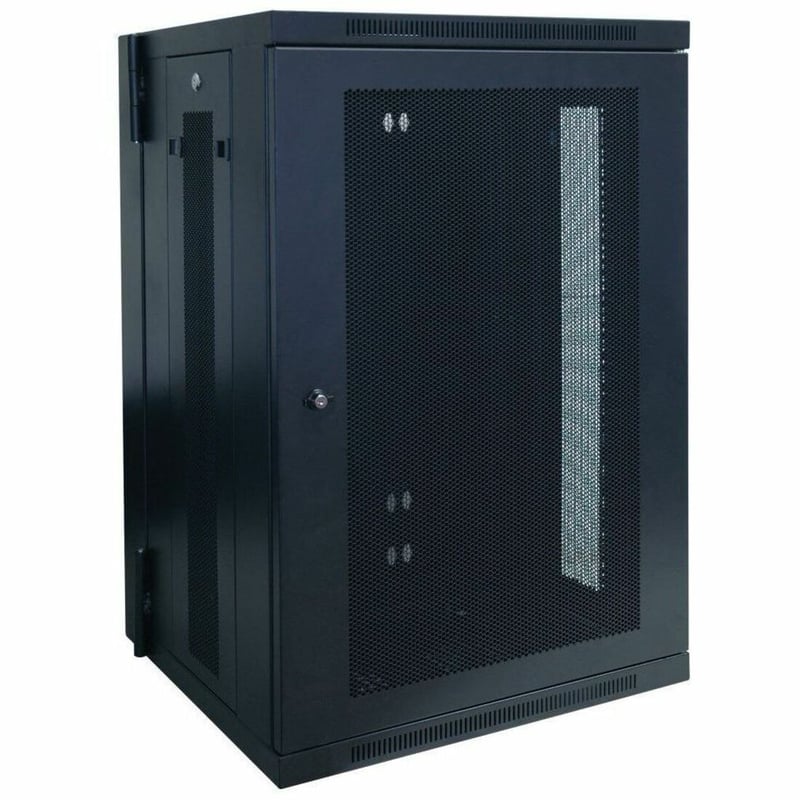 Tripp Lite by Eaton SmartRack 18U Low-Profile Switch-Depth Wall-Mount Rack Enclosure Cabinet Hinged Back - Thumbnail 1