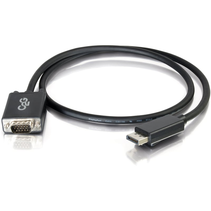 C2G 6ft DisplayPort to VGA Adapter Cable - M/M - Thumbnail 2