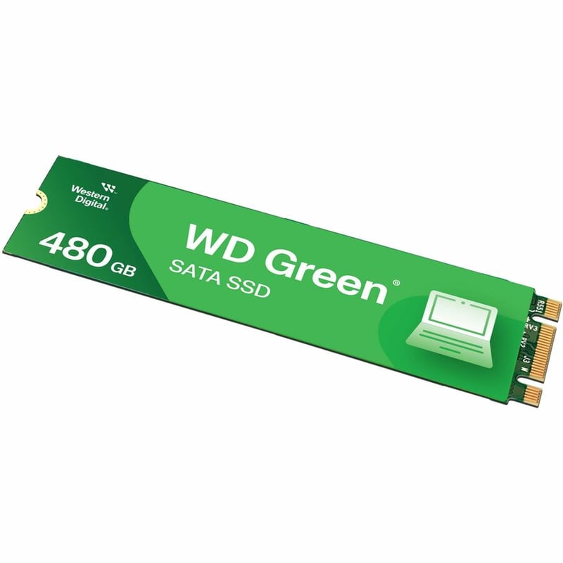 WD Green WDS480G3G0B 480 GB Solid State Drive - M.2 2280 Internal - SATA (SATA/600) - Thumbnail 3