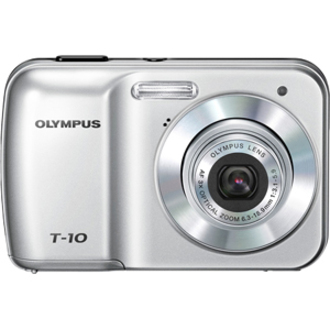 Olympus T-10 10 Megapixel Compact Camera - Silver - Thumbnail 2