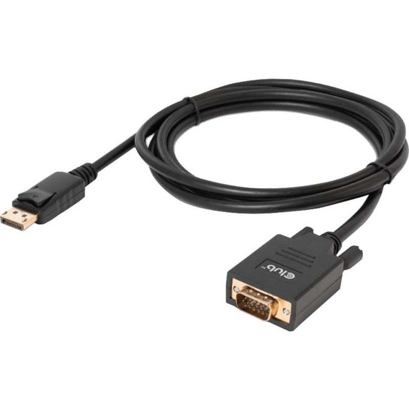 Club 3D DisplayPort to VGA Cable M/M 2m/6.56ft 28AWG - Thumbnail 4
