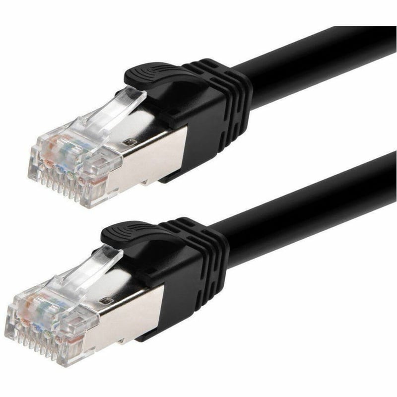 MONOPRICE CAT6A 1FT BLACK POE PATCH CABLE_ 100W_ POE ++ (IEEE 802.3AF/AT/BT)_ UT - Thumbnail 1