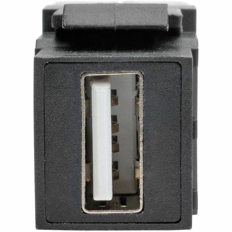 Tripp Lite by Eaton USB 2.0 All-in-One Keystone/Panel Mount Angled Coupler (F/F) Black - Thumbnail 5