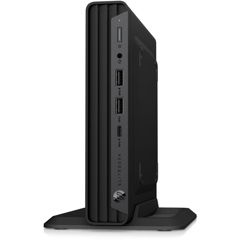 HP EliteDesk 800 G6 Desktop Computer - Intel Core i3 10th Gen i3-10100T Quad-core (4 Core) 3 GHz - 8 GB RAM DDR4 SDRAM - 128 GB M.2 PCI Express NVMe SSD - Desktop Mini - Thumbnail 3
