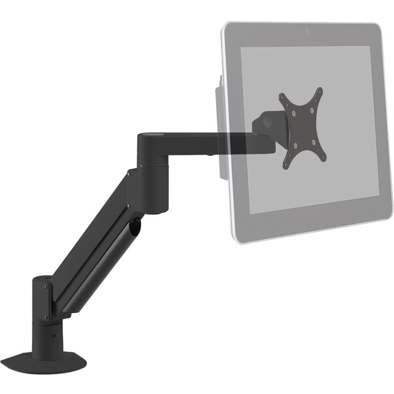 7000 ARTICULATING MONITOR ARM W/ FLEXMOUNT MONITOR MOUNT, BLACK, HOLDS 10-22 LBS - Thumbnail 1