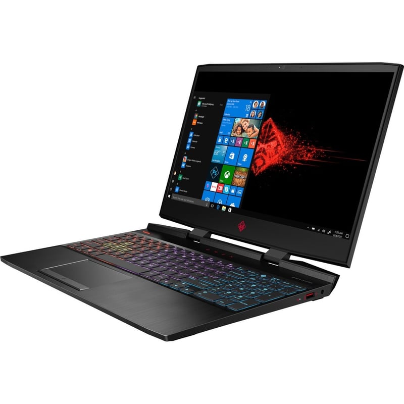 HP OMEN 15-dc1000 15-dc1030nr 15.6" Gaming Notebook - Intel Core i7 8th Gen i7-8750H - 16 GB - 1 TB HDD - 128 GB SSD - English Keyboard - Shadow Black - Thumbnail 3