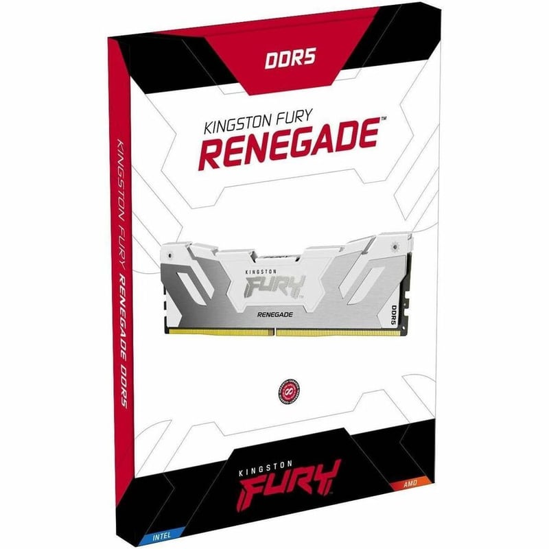24GB 8000MT/S DDR5 CL38 DIMM FURY RENEGADE RGB WHITE - Thumbnail 3