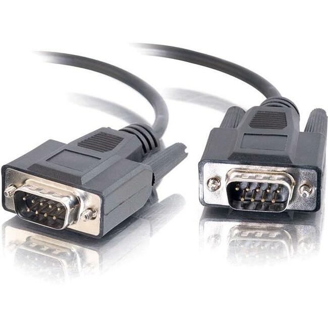 C2G 6ft DB9 M/M Cable - Black - Thumbnail 1