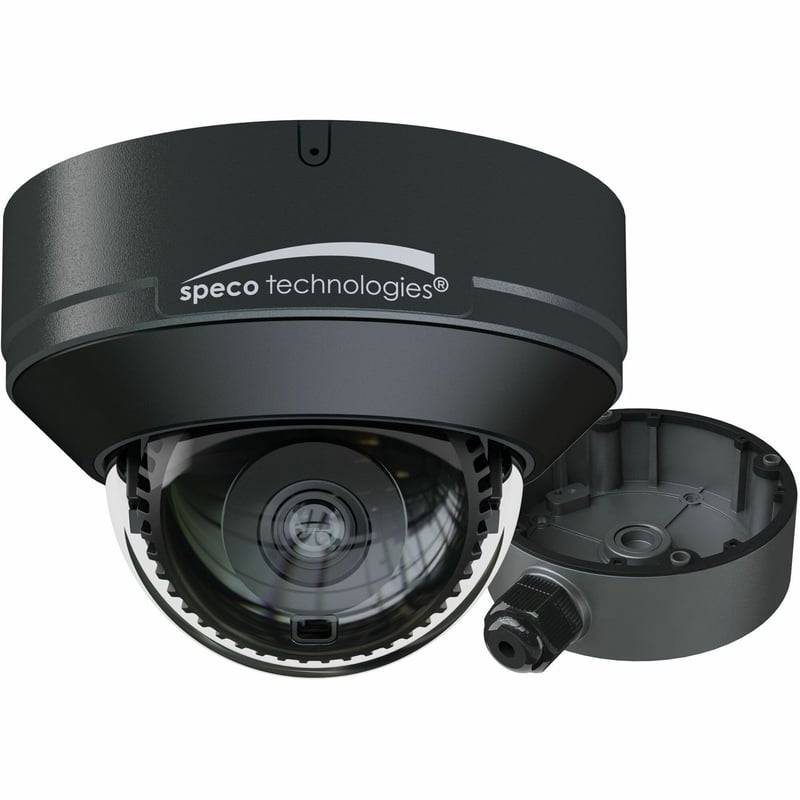 4MP INTENSIFIER AI IP DOME CAMERA WITH JUNCTION BOX, 2.8MM FIXED LENS, NDAA