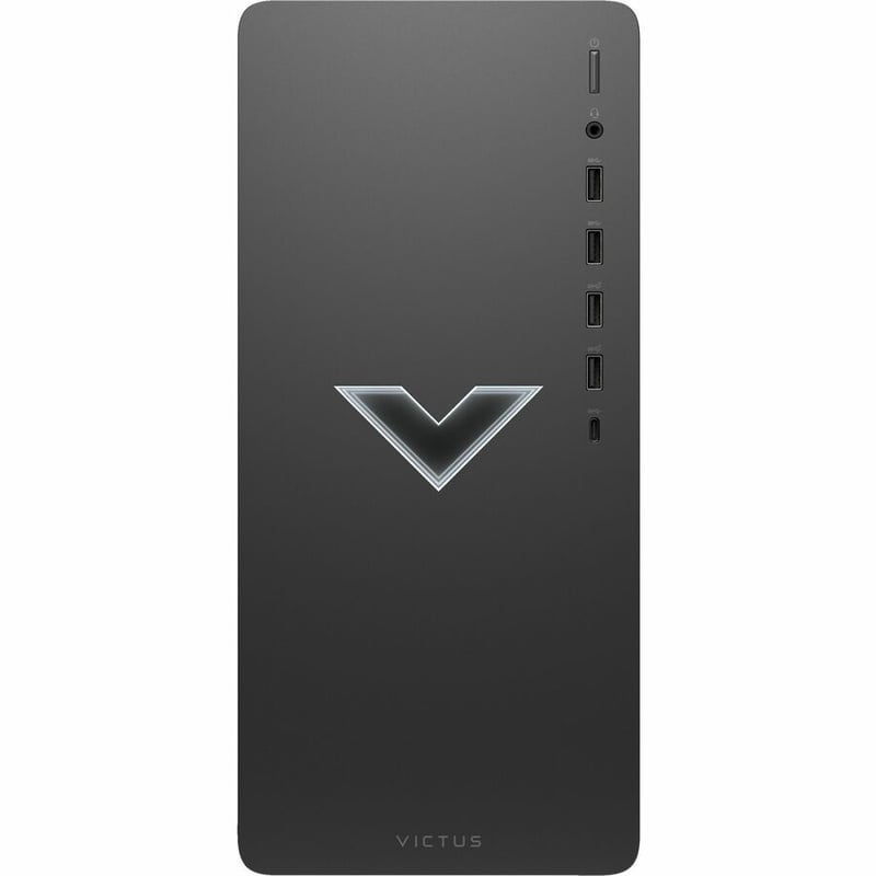 HP Victus TG02-0410 Gaming Desktop Computer - Intel Core i5 12th Gen i5-12400F - 8 GB - 512 GB SSD - Mica Silver Metal - Thumbnail 4