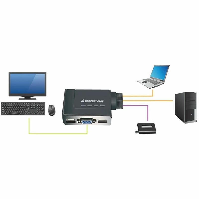 IOGEAR GCS22u 2-Port USB KVM Switch - Thumbnail 4