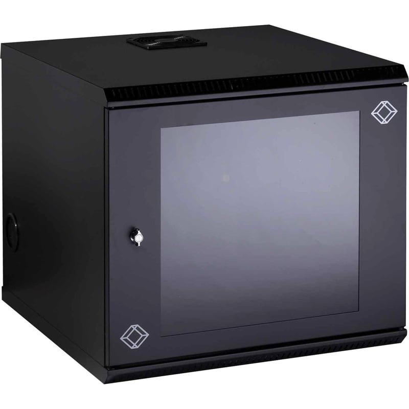 Black Box Wallmount Cabinet - 10U, 22"W x 23.5"D, M6 Square Holes - Thumbnail 1