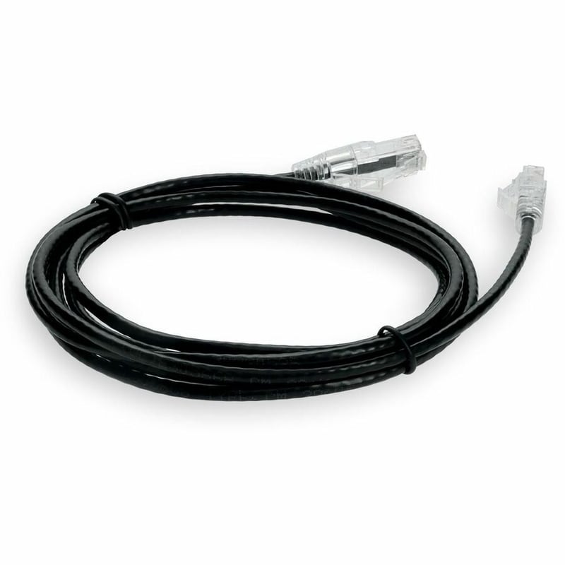 AddOn 10ft Black CAT 6 Slim PVC Ethernet Cable Non-Booted RJ-45 M/M - Thumbnail 5
