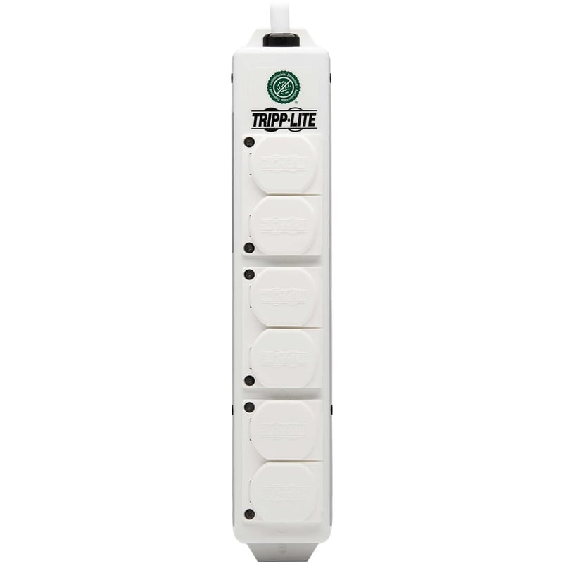 Tripp Lite by Eaton Safe-IT UL 2930 Medical-Grade Power Strip for Patient Care Vicinity, 6 Hospital-Grade Outlets, Safety Covers, Antimicrobial, 6 ft. Cord, Dual Ground - Thumbnail 4