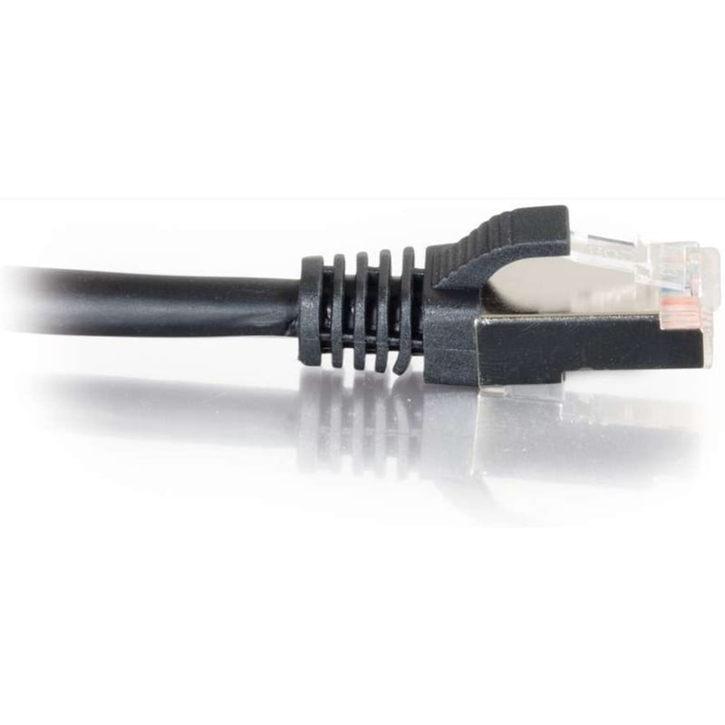 C2G 100 ft Cat5e Molded Shielded Network Patch Cable - Black - Thumbnail 4