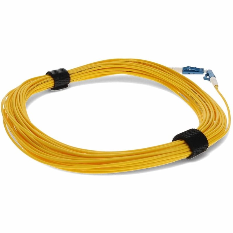 AddOn 46m LC to LC Yellow OS2 Simplex OFNR (Riser-Rated) SMF Fiber Patch Cable - Thumbnail 5
