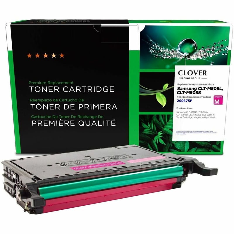 Clover Imaging Remanufactured High Yield Magenta Toner Cartridge for Samsung CLT-M508L/CLT-M508S - Thumbnail 1