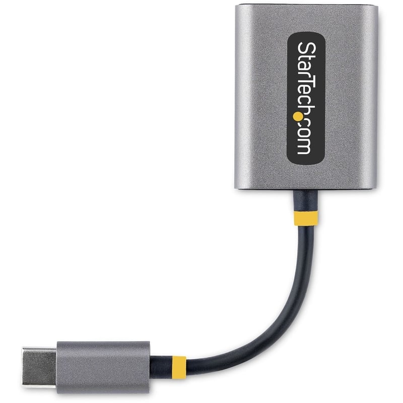 StarTech.com USB-C Headphone Splitter, USB Type C Dual Headset Adapter w/Mic Input, USB C to 3.5mm Audio Adapter/Earphone Dongle/Aux Jack - Thumbnail 5