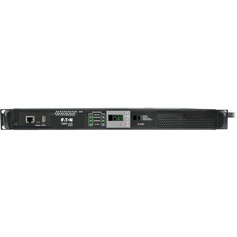 Tripp Lite by Eaton PDU 5.8kW Single-Phase Monitored Automatic Transfer Switch PDU 2 200-240V 30A L6-30P Inputs 1 L6-30R Outlet 1U - Thumbnail 3