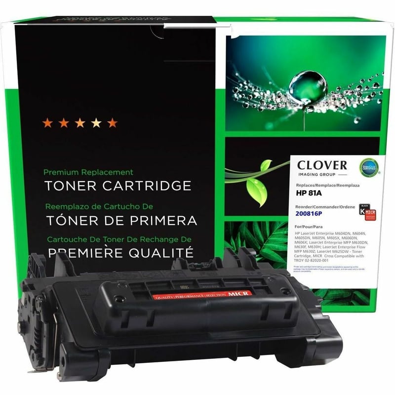 Clover Imaging Remanufactured MICR Toner Cartridge for HP CF281A, TROY 02-82020-001 - Thumbnail 1
