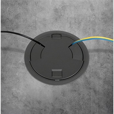 Wiremold 8CT Evolution Poke Thru Surface Style Cover, Gray - Thumbnail 2