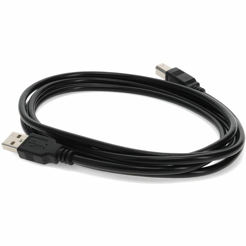 AddOn 3ft USB 2.0 (A) Male to USB 2.0 (B) Male Black Cable - Thumbnail 3