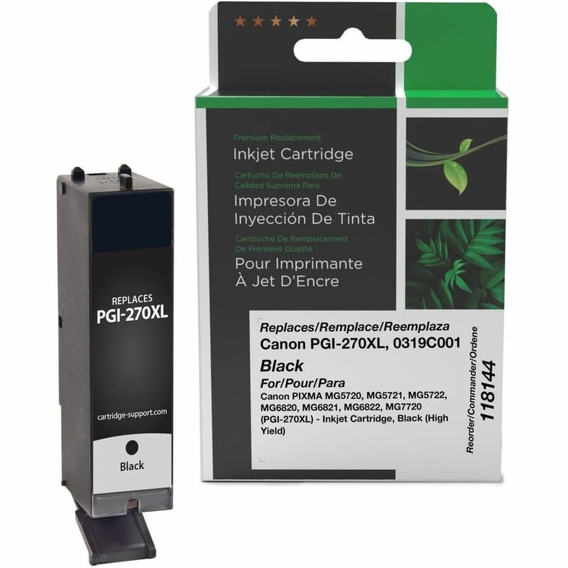 Clover Imaging Remanufactured High Yield Black Ink Cartridge for Canon PGI-270XL (0319C001) - Thumbnail 1