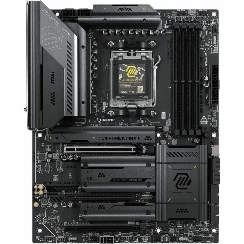 MAG B850 TOMAHAWK MAX WIFI II ATX AM5 DDR5 MOTHERBOARD - Thumbnail 2