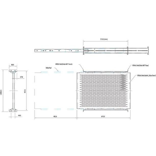 StarTech.com 2U 20 to 30in Adjustable Mounting Depth Vented Sliding Rack Mount Shelf - 50lbs / 22.7kg - 24in Deep - Thumbnail 4