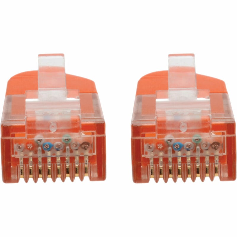 Eaton Tripp Lite Series Cat6 Gigabit Molded (UTP) Ethernet Cable (RJ45 M/M), PoE, Orange, 50 ft. (15.24 m) - Thumbnail 2